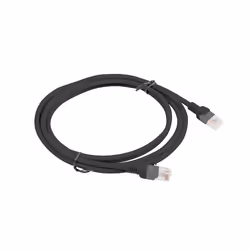Lanberg PCU6-10CC-0200-BK câble de réseau Noir 2 m Cat5e U/UTP (UTP)