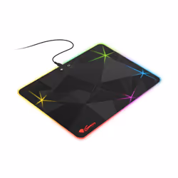 GENESIS Boron 700, Noir, Motif, Chlorure de polyvinyle, Caoutchouc, Alimenté par port USB, Tapis de souris de jeu