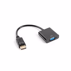 Lanberg AD-0002-BK, 0,2 m, VGA (D-Sub), DisplayPort, Mâle, Femelle, 1.1a