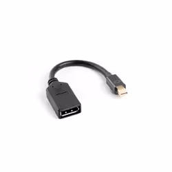 Lanberg AD-0003-BK, 0,12 m, Mini DisplayPort, DisplayPort, Mâle, Femelle, 1920 x 1200 pixels