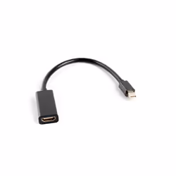 Lanberg AD-0005-BK, 0,2 m, Mini DisplayPort, HDMI Type A (Standard), Mâle, Femelle, 1920 x 1200 pixels