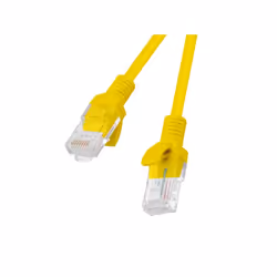 Lanberg PCU6-10CC-0100-Y câble de réseau Jaune 1 m Cat6 U/UTP (UTP)