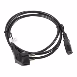 Lanberg CA-C13C-11CC-0018-BK câble électrique Noir 1,8 m Coupleur C13 CEE7/7