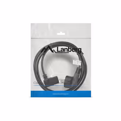 Lanberg CA-C13C-12CC-0018-BK câble électrique Noir 2 m Coupleur C13 CEE7/7