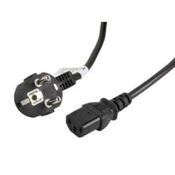 Lanberg CA-C13C-11CC-0030-BK câble électrique Noir 3 m Coupleur C13 CEE7/7