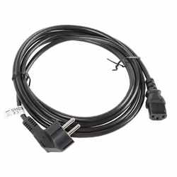Lanberg CA-C13C-11CC-0030-BK câble électrique Noir 3 m Coupleur C13 CEE7/7
