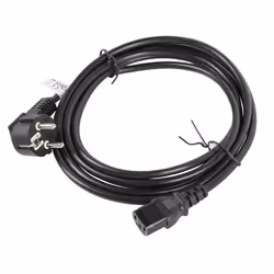Lanberg CA-C13C-11CC-0050-BK câble électrique Noir 5 m Coupleur C13 CEE7/7