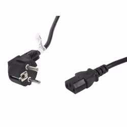 Lanberg CA-C13C-11CC-0100-BK câble électrique Noir 10 m Coupleur C13 CEE7/7