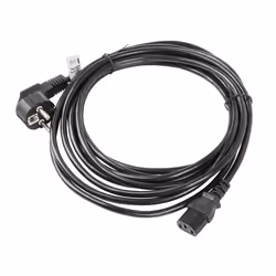 Lanberg CA-C13C-11CC-0100-BK câble électrique Noir 10 m Coupleur C13 CEE7/7