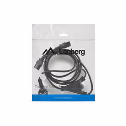 Lanberg CA-C13C-13CC-0018-BK câble électrique Noir 2 m Coupleur C13 CEE7/7 - Vue supplémentaire 4