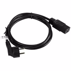 Lanberg CA-C19C-10CC-0018-BK câble électrique Noir 1,8 m CEE7/7 Coupleur C19