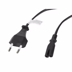 Lanberg CA-C7CA-10CC-0018-BK câble électrique Noir 1,8 m Coupleur C7 CEE7/16