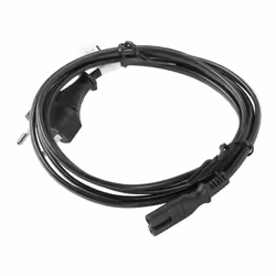 Lanberg CA-C7CA-11CC-0018-BK câble électrique Noir 1,8 m Coupleur C7 CEE7/16