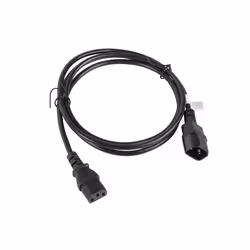 Lanberg CA-C13E-11CC-0018-BK câble électrique Noir 1,8 m Coupleur C13 Coupleur C14