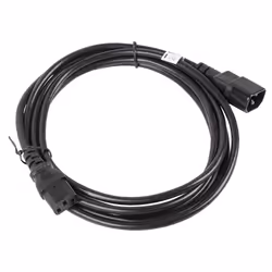 Lanberg CA-C13E-11CC-0030-BK câble électrique Noir 3 m Coupleur C13 Coupleur C14