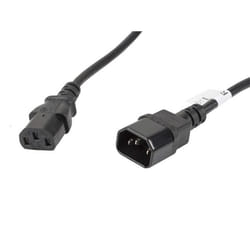 Lanberg CA-C13E-11CC-0050-BK câble électrique Noir 5 m Coupleur C13 Coupleur C14