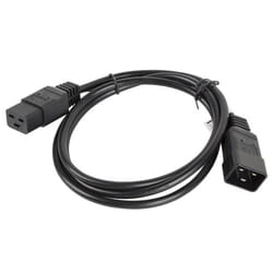 Lanberg CA-C19E-10CC-0018-BK câble électrique Noir 1,8 m Coupleur C19 Coupleur C20