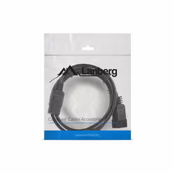 Lanberg CA-C19E-10CC-0018-BK câble électrique Noir 1,8 m Coupleur C19 Coupleur C20