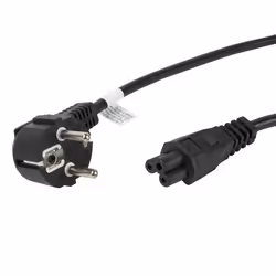 Lanberg CA-C5CA-11CC-0018-BK câble électrique Noir 1,8 m CEE7/7 Coupleur C5