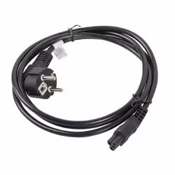 Lanberg CA-C5CA-11CC-0018-BK câble électrique Noir 1,8 m CEE7/7 Coupleur C5