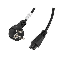 Lanberg CA-C5CA-11CC-003-BK câble électrique Noir 3 m Coupleur C5 CEE7/7