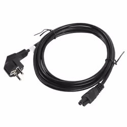 Lanberg CA-C5CA-11CC-003-BK câble électrique Noir 3 m Coupleur C5 CEE7/7