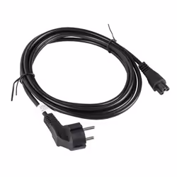 Lanberg CA-C5CA-11CC-003-BK câble électrique Noir 3 m Coupleur C5 CEE7/7