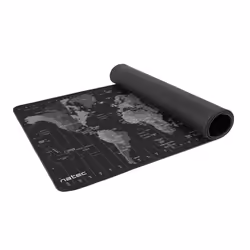NATEC Time Zone Map Maxi Noir, Gris