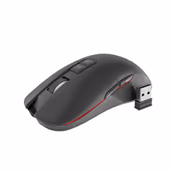 GENESIS Zircon 330, Droitier, Optique, RF sans fil, 3600 DPI, 4000 ips, Noir, Rouge