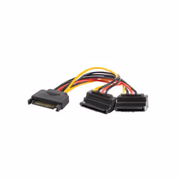 Lanberg CA-SASA-10CU-0015, 0,15 m, SATA I, SATA 15 broches, 2 x SATA 15 broches, Mâle/Femelle, Noir, Rouge, Jaune