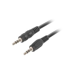 Lanberg CA-MJMJ-10CC-0020-BK câble audio 2 m 3,5mm Noir