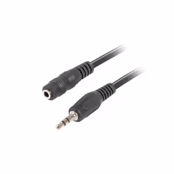 Lanberg CA-MJFJ-10CC-0015-BK, 3,5mm, Mâle, 3,5mm, Mâle, 1,5 m, Noir