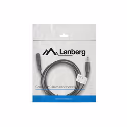 Lanberg CA-MJFJ-10CC-0015-BK câble audio 1,5 m 3,5mm Noir - Vue supplémentaire 4