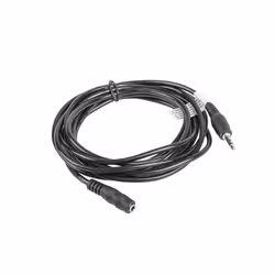 Lanberg CA-MJFJ-10CC-0030-BK, 3,5mm, Mâle, 3,5mm, Femelle, 3 m, Noir