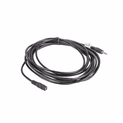 Lanberg CA-MJFJ-10CC-0050-BK, 3,5mm, Mâle, 3,5mm, Mâle, 5 m, Noir