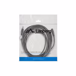 Lanberg CA-MJFJ-10CC-0050-BK câble audio 5 m 3,5mm Noir