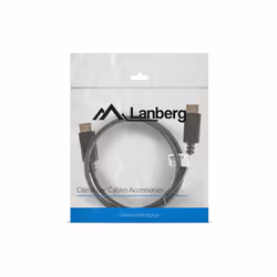 Lanberg CA-DPDP-10CC-0010-BK câble DisplayPort 1 m Noir - Vue supplémentaire 4