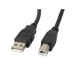 Lanberg CA-USBA-11CC-0018-BK câble USB 1,8 m USB 2.0 USB B Noir