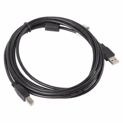 Lanberg CA-USBA-11CC-0030-BK câble USB 3 m USB 2.0 USB B Noir