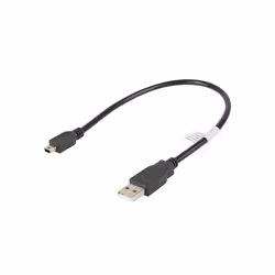 Lanberg CA-USBK-10CC-0003-BK câble USB 0,3 m USB 2.0 Mini-USB A USB A Noir