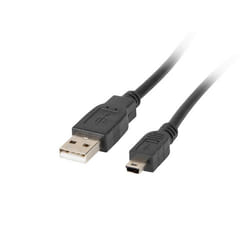 Lanberg CA-USBK-10CC-0018-BK câble USB 1,8 m USB 2.0 Mini-USB A USB A Noir