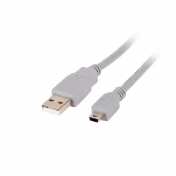 Lanberg CA-USBK-10CC-0018-S, 1,8 m, Mini-USB A, USB A, USB 2.0, 480 Mbit/s, Gris