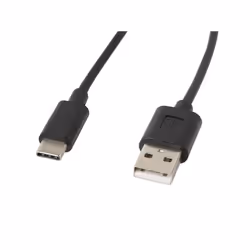 Lanberg CA-USBO-10CC-0018-BK, 1,8 m, USB A, USB C, USB 2.0, 480 Mbit/s, Noir