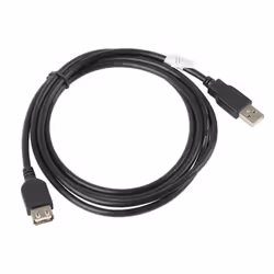 Lanberg CA-USBE-10CC-0018-BK, 1,8 m, USB A, USB A, USB 2.0, 480 Mbit/s, Noir