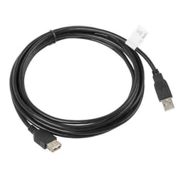 Lanberg CA-USBE-10CC-0030-BK câble USB 3 m USB 2.0 USB A Noir