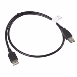 Lanberg CA-USBE-10CC-0007-BK câble USB 0,7 m USB 2.0 USB A Noir