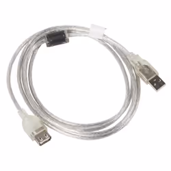 Lanberg CA-USBE-12CC-0018-TR câble USB 1,8 m USB 2.0 USB A Transparent