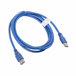 Lanberg CA-US3E-10CC-0018-B câble USB 1,8 m USB A Bleu