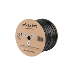 Lanberg LCF5-30CU-0305-BK câble de réseau Noir 305 m Cat5e F/UTP (FTP)