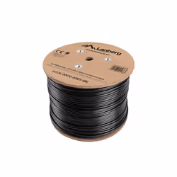 Lanberg LCU6-30CU-0305-BK câble de réseau Noir 305 m Cat6 U/UTP (UTP)